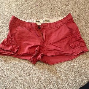 Burnt red dollhouse shorts